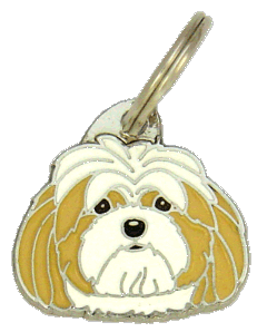 LHASA APSO VIT/CREME - pet ID tag, dog ID tags, pet tags, personalized pet tags MjavHov - engraved pet tags online